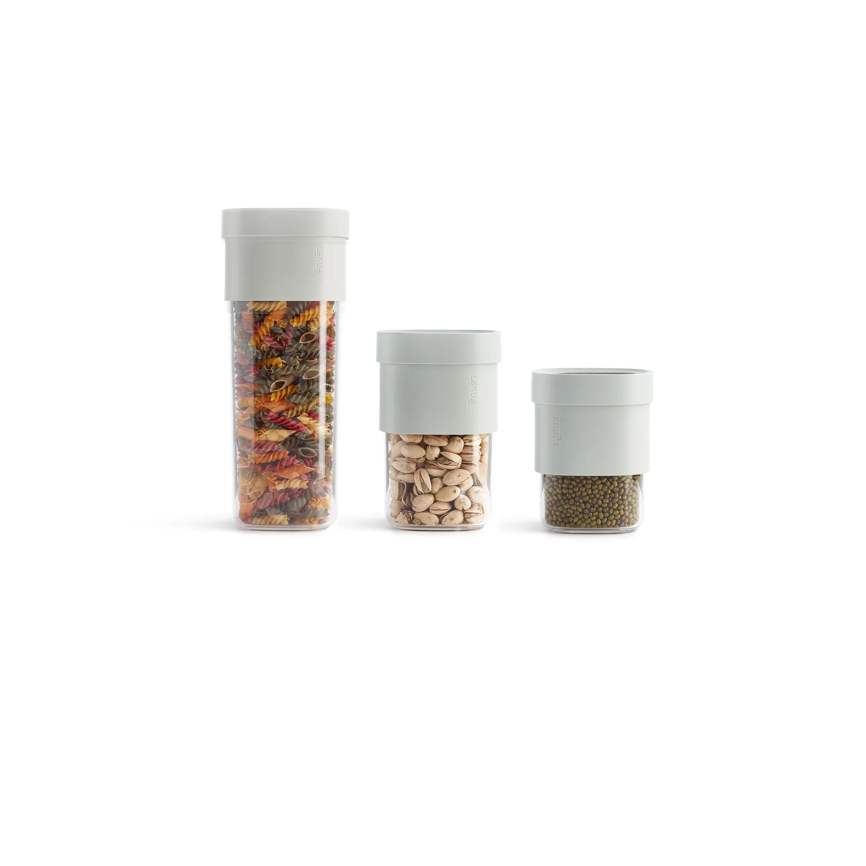 Lékué flip opbevaringsbeholder 5 dele, Grøn Lékué