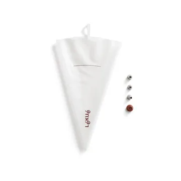 Lékué genanvendelig sprøjtepose 3 dyser - Gennemsigtig - Lékué