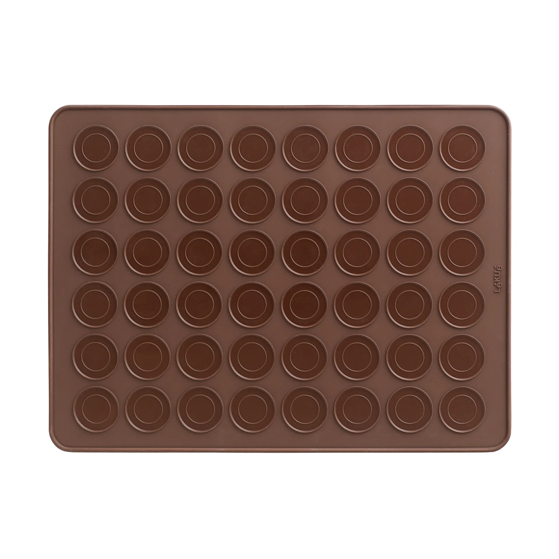 Lékué macarons bagemåtte silikone 40 cm, Brun Lékué