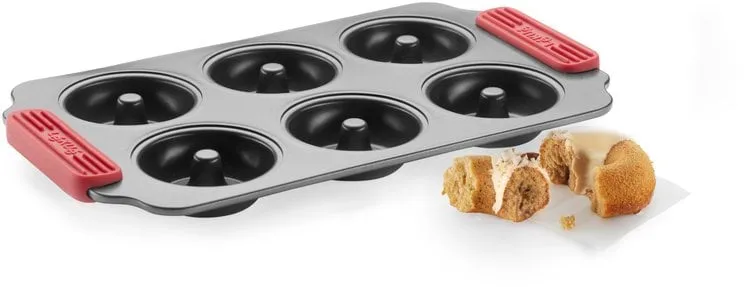 Lékué non stick donutsform 6 stk, Rød Lékué