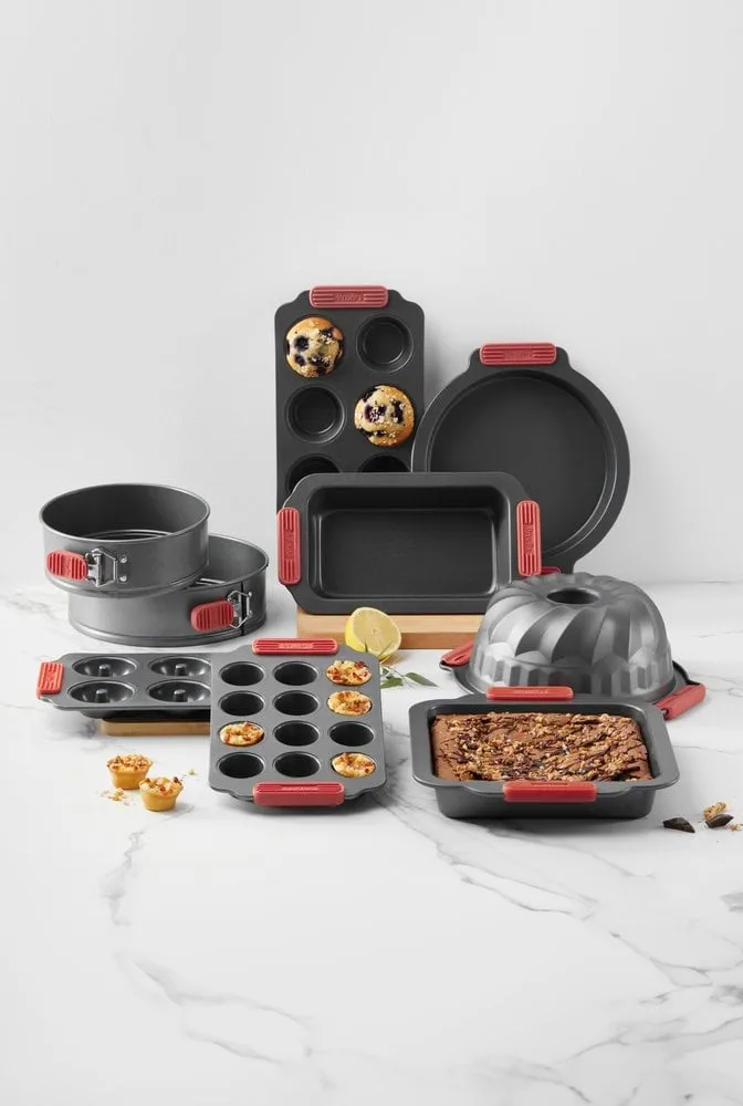 Lékué non stick donutsform 6 stk, Rød Lékué