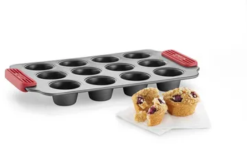 Lékué non stick mini muffinsform 12 stk - Rød - Lékué