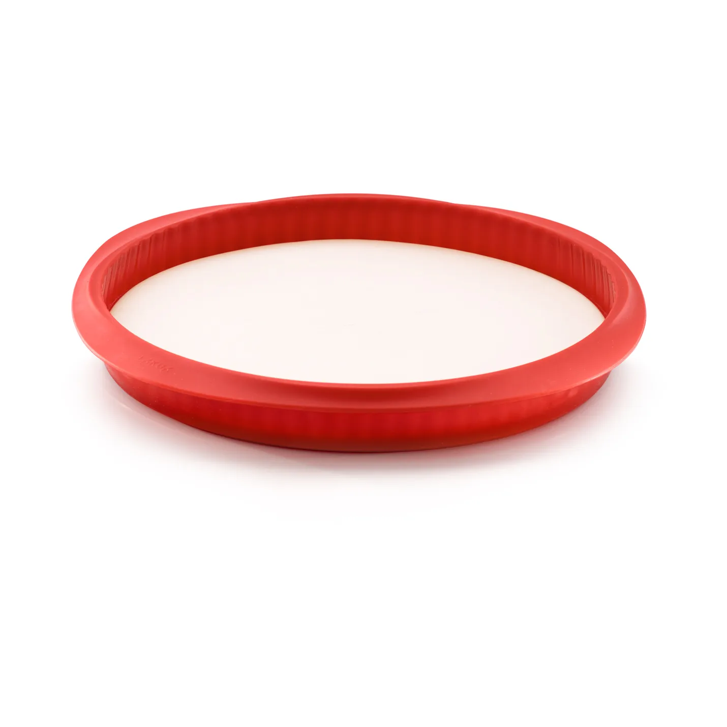 Lékué quiche tærteform med tallerken 28 cm, Rød Lékué