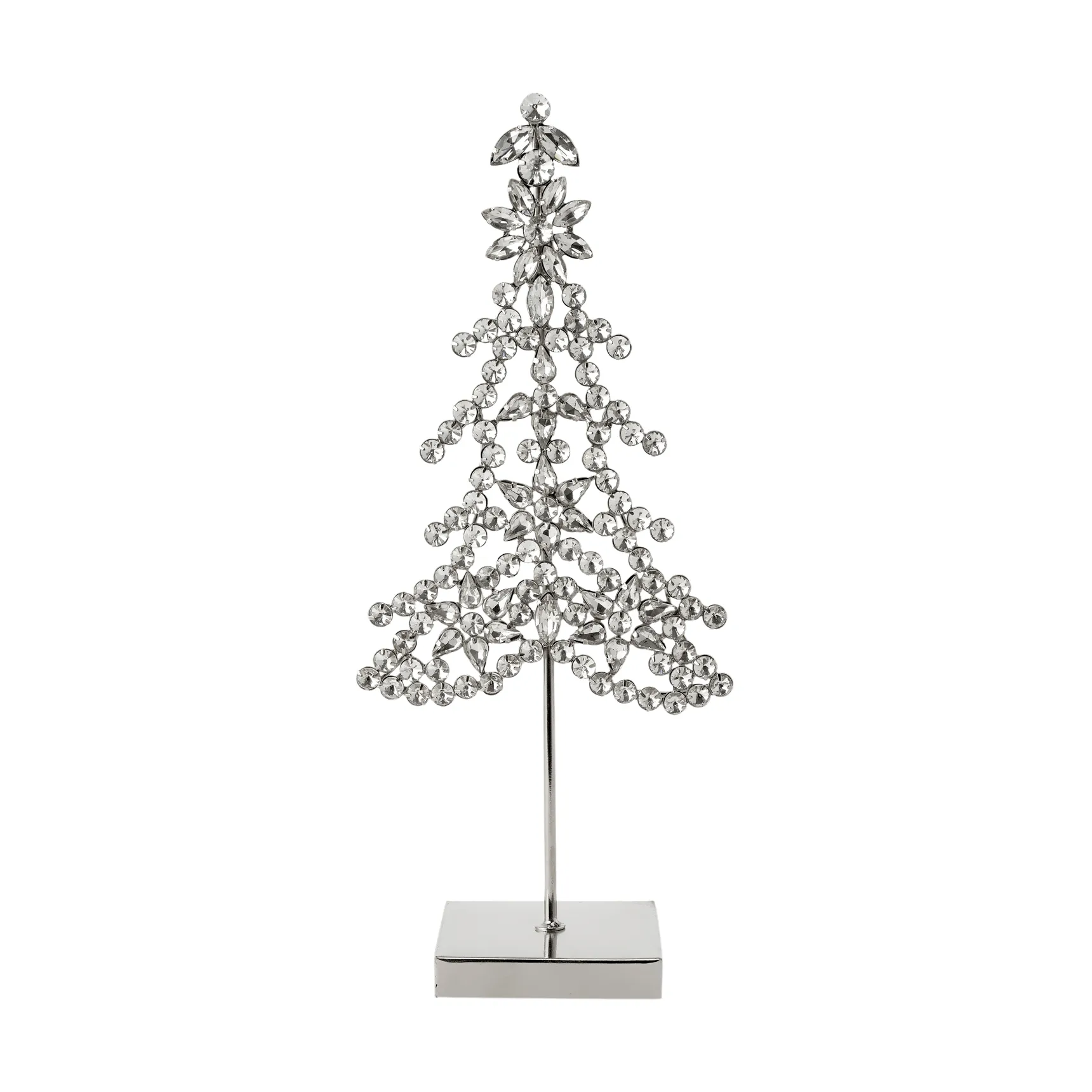 Ada tree dekorationsdetalje, Sølvfarvet, 14x8x32 cm Lene Bjerre