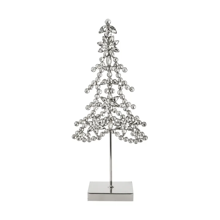 Ada tree dekorationsdetalje - Sølvfarvet, 14x8x32 cm - Lene Bjerre
