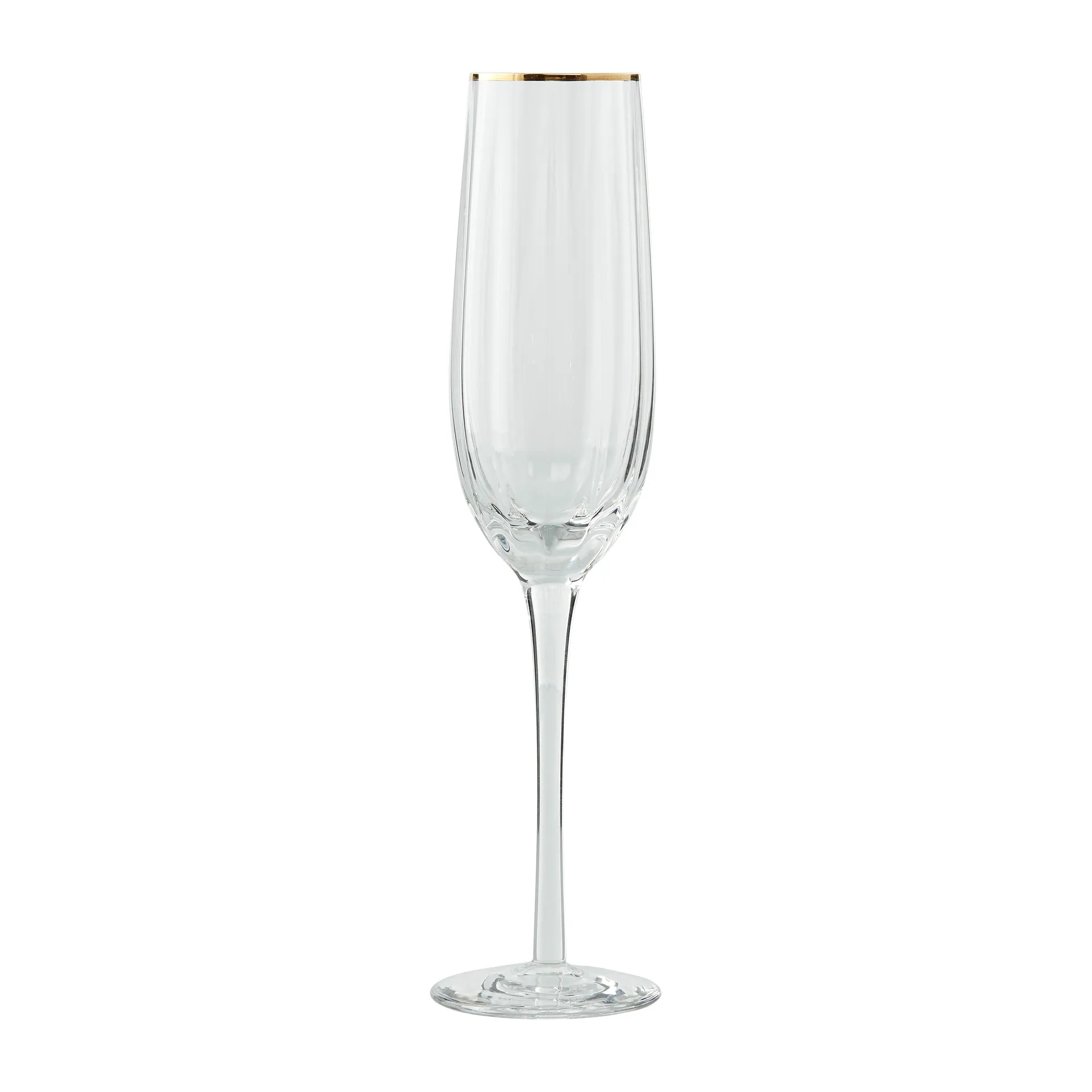 Claudine champagneglas 23,5 cl, Clear/Light gold Lene Bjerre