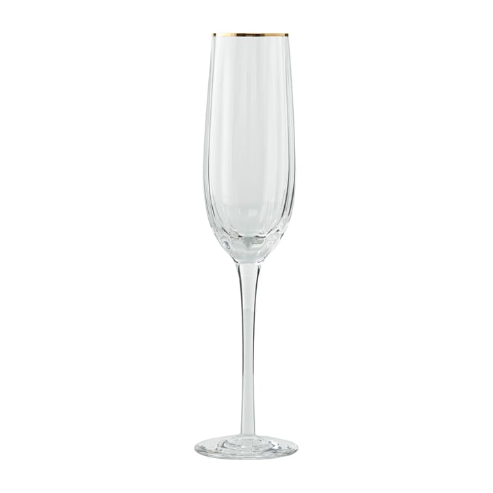 Claudine champagneglas 23,5 cl - Clear/Light gold - Lene Bjerre