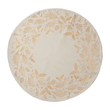 Cristie juletræstæppe Ø110 cm - Linen/Light gold - Lene Bjerre