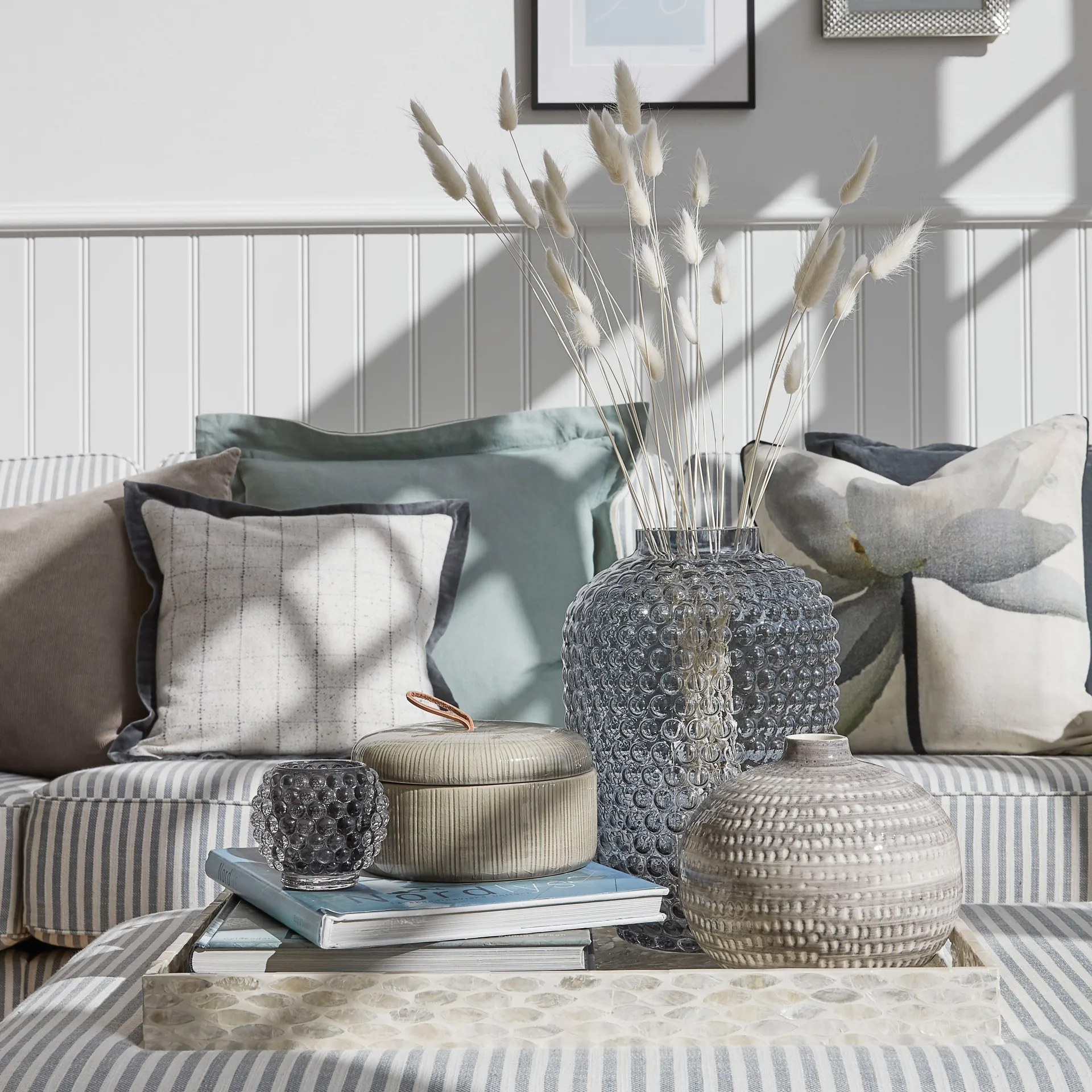 Doria fyrfadsstage 7,5 cm, Dark grey Lene Bjerre