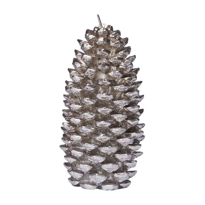 Elegia dekorationslys kogle 15 cm, Silver Lene Bjerre