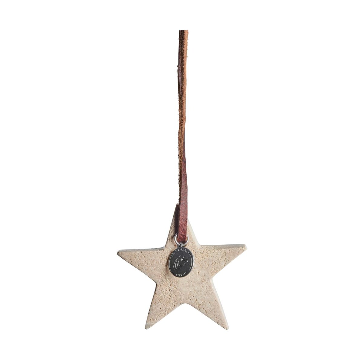 Lene Bjerre Elina juleophæng stjerne 6,5 cm Linned | Skandinavisk Design | Dekorationsdetaljer | Beige