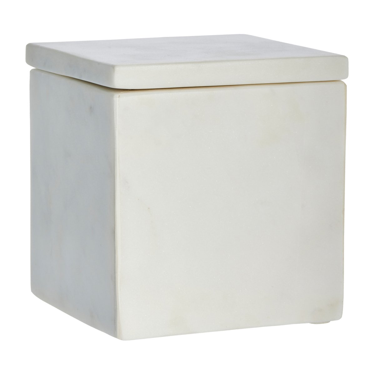 #1 - Lene Bjerre Ellia opbevaringskasse marmor 12x12 cm White