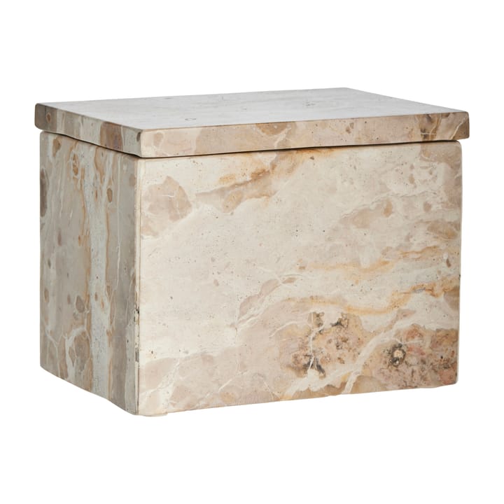 Ellia opbevaringskasse marmor 16,5x11,5 cm - Linen - Lene Bjerre