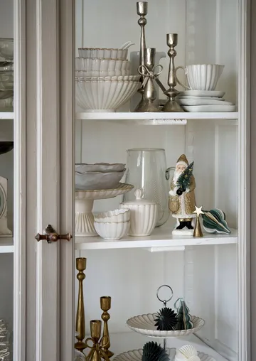 Inine lysestage - Sølvfarvet, 8x8x20 cm - Lene Bjerre