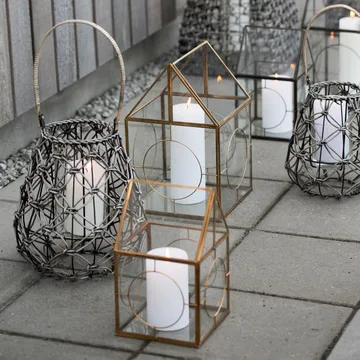 Lene Bjerre Rustic lys - hvid 12,5 cm - Lene Bjerre