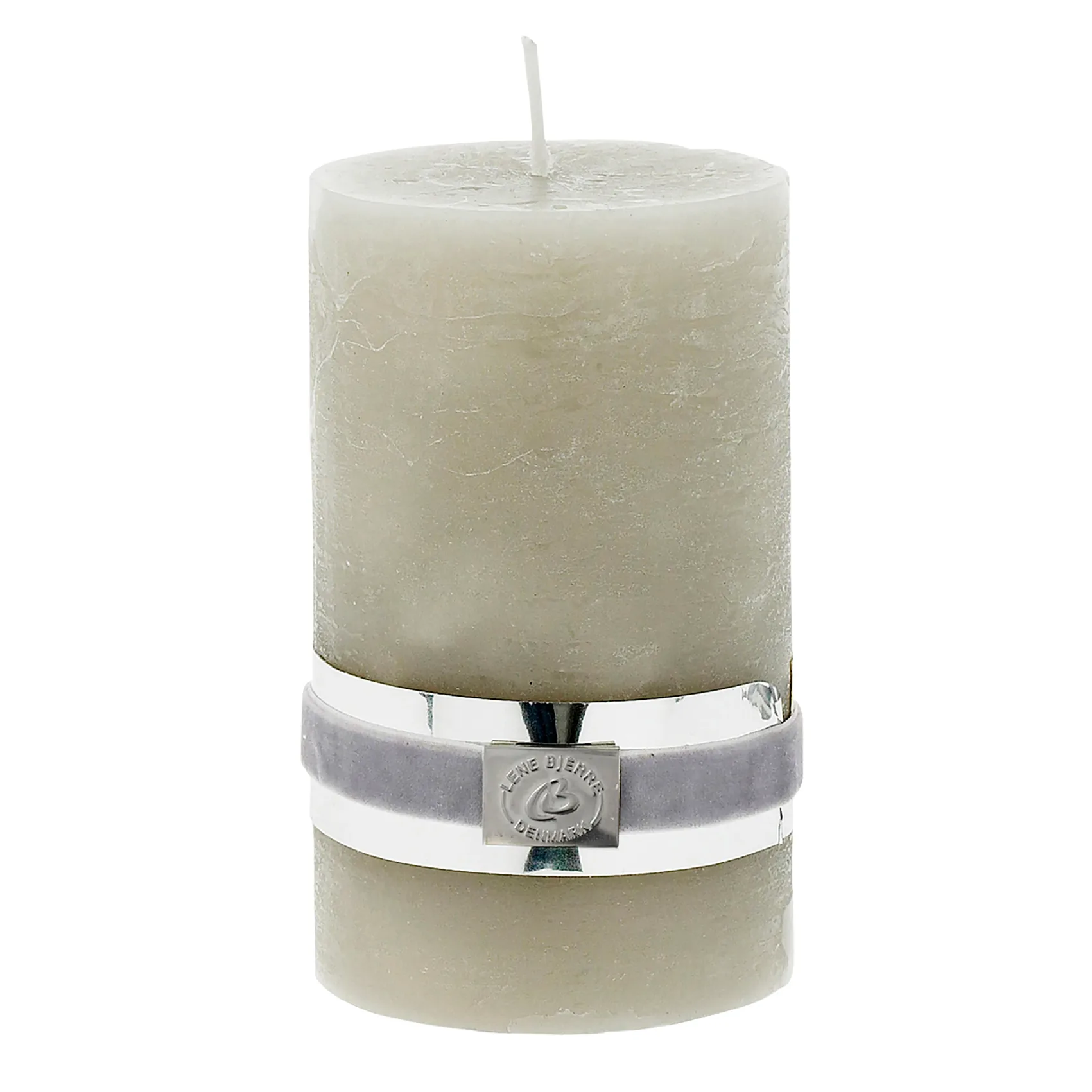 Lene Bjerre Rustic lys silver grey Ø7,5 cm, 12,5 cm Lene Bjerre