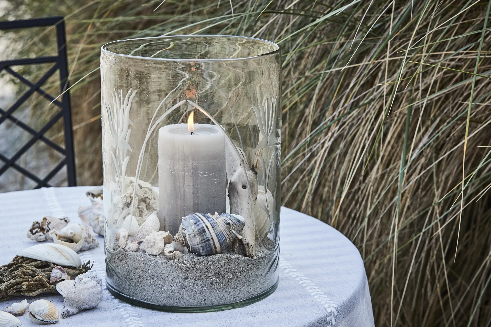Lene Bjerre rustikt lys lysegrå Ø7,5 cm
, 12,5 cm Lene Bjerre