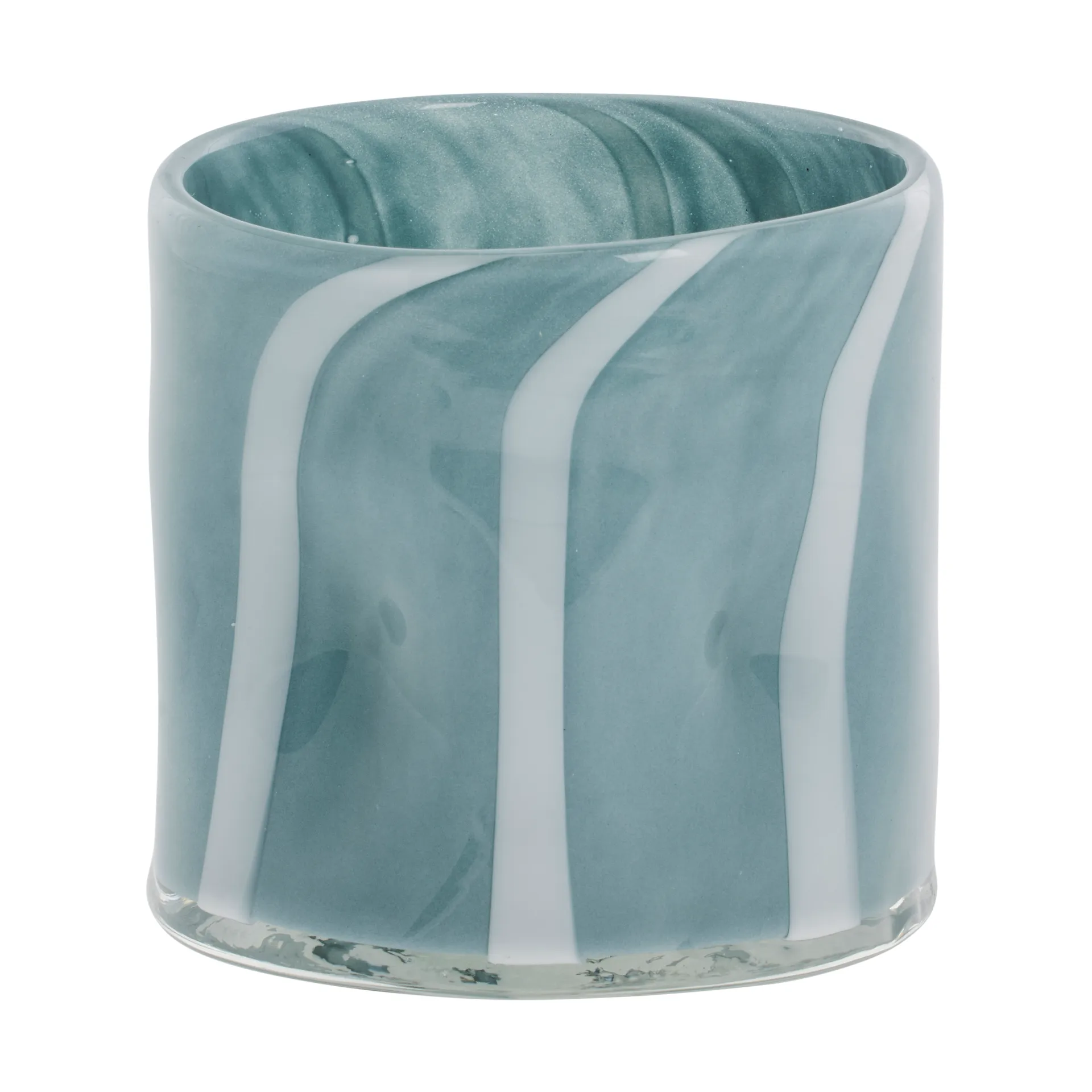 Marelle vase Ø10 cm, Light blue-white Lene Bjerre