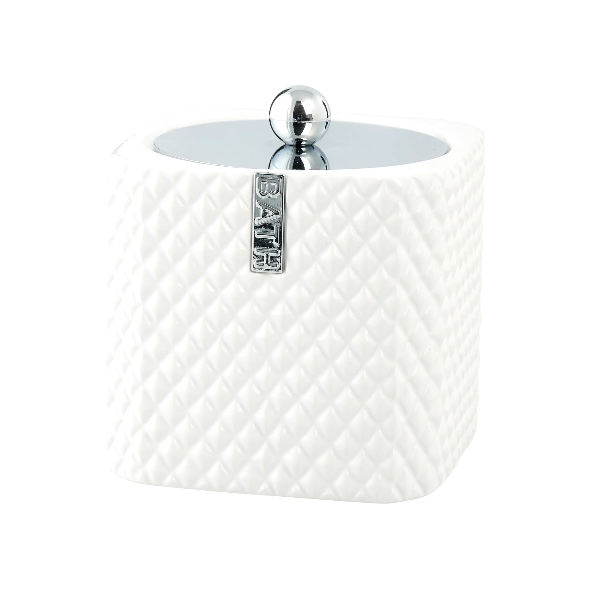 Marion krukke 13,5 cm, White/Silver Lene Bjerre