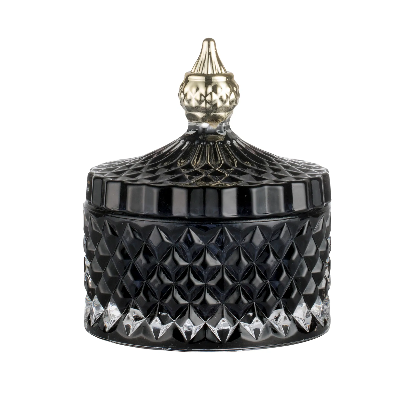 Miya opbevaringskrukke med låg Ø8,5 cm, mørkegrå / sort Lene Bjerre