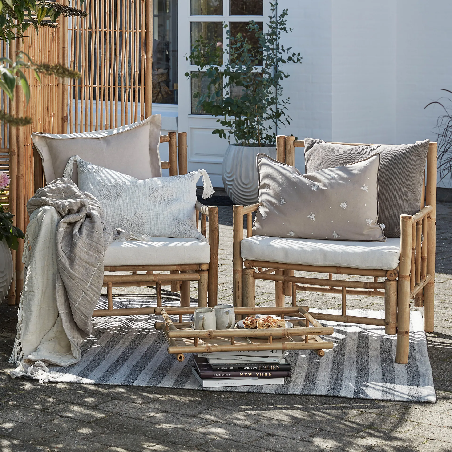 Monille pude 50x50 cm, Silver grey Lene Bjerre