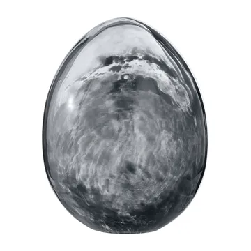 Murina pynteæg 15 cm - Clear/Black - Lene Bjerre
