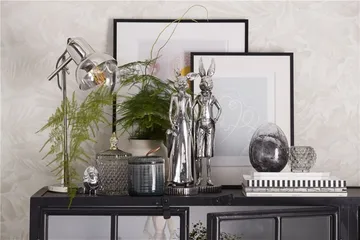 Murina pynteæg 15 cm - Clear/Black - Lene Bjerre