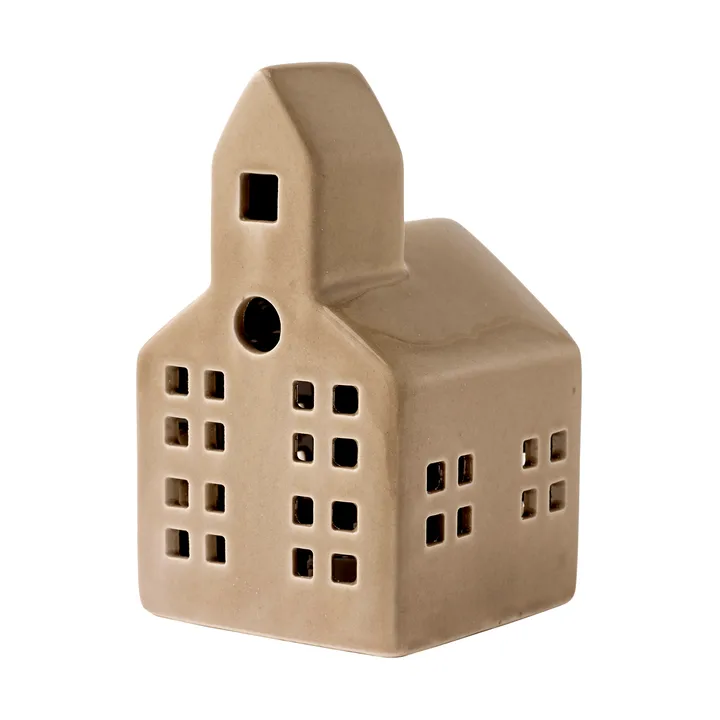 Mythel lyslygte - Beige, 8,7x8,5x14,2 cm - Lene Bjerre