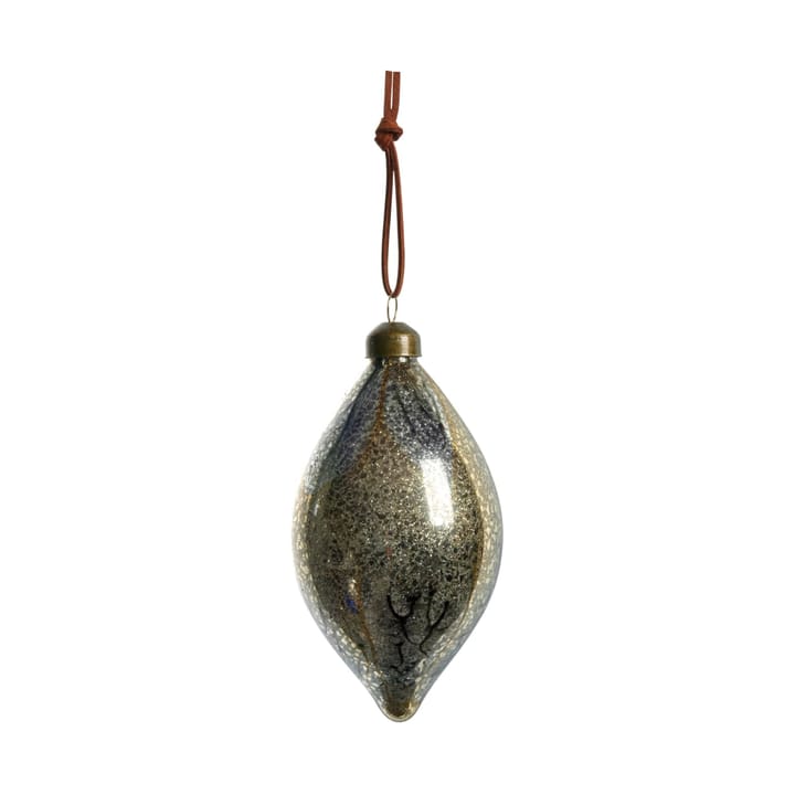 Nosille dekoration juleophæng 12 cm - Sølv-guld - Lene Bjerre