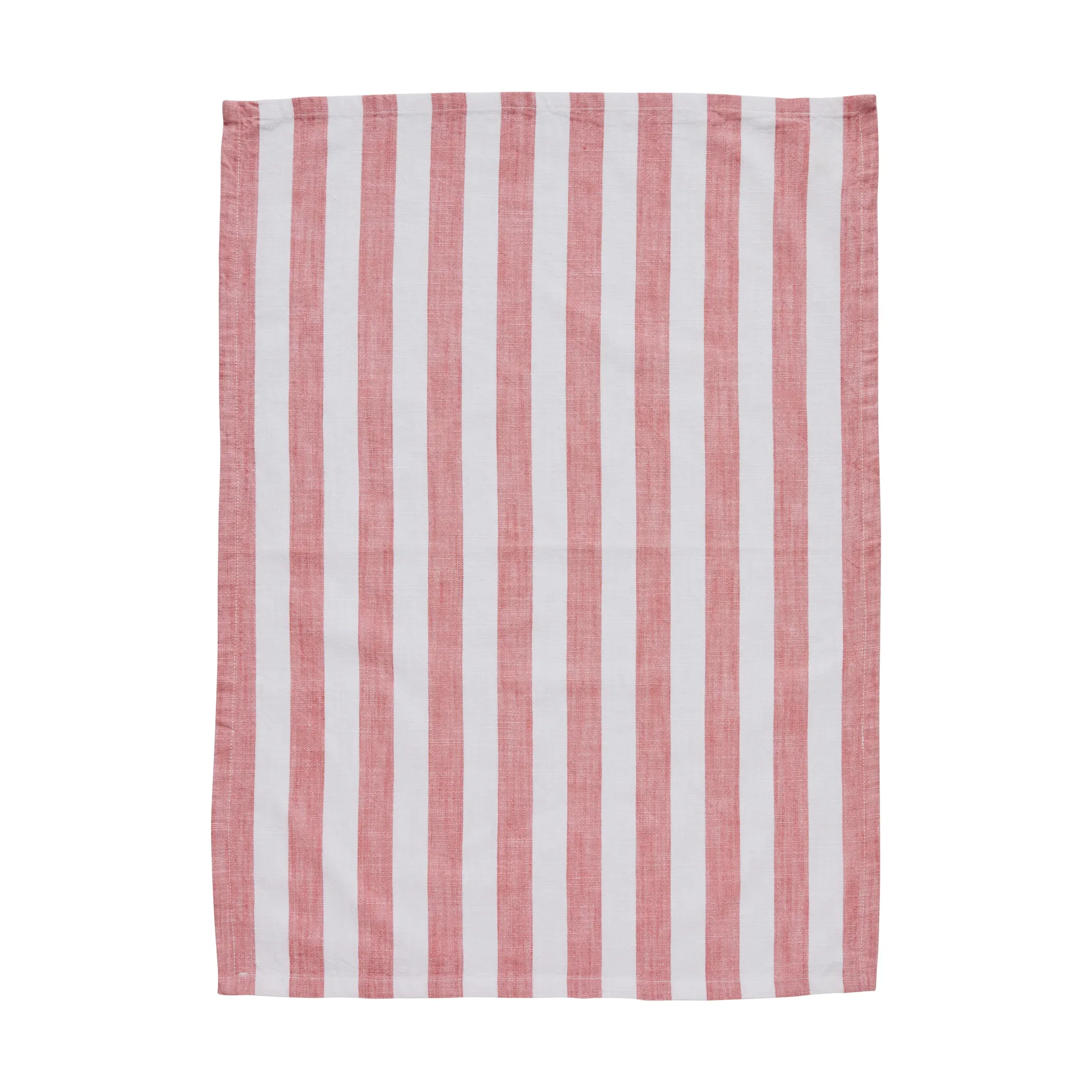 Olivia viskestykke 50x70 cm, Off White-Dark Coral Lene Bjerre