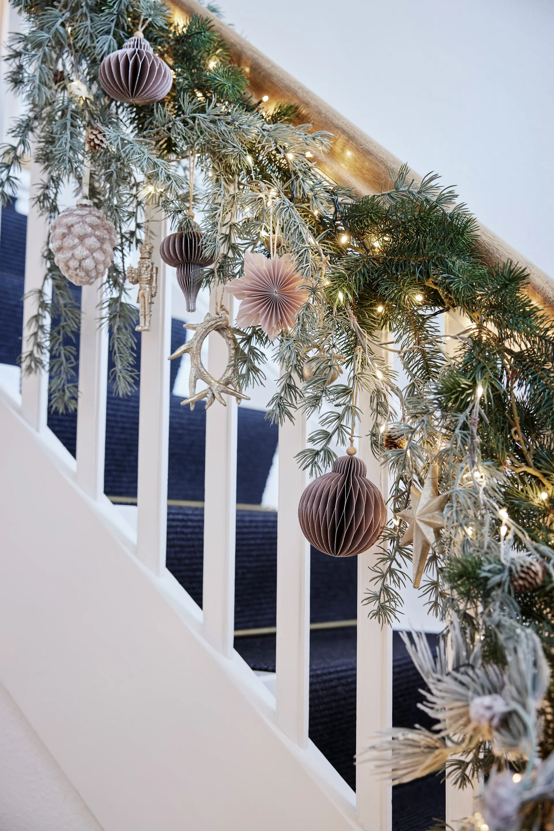 Paline dekorationsophæng 10 cm, Dark rose-silver Lene Bjerre