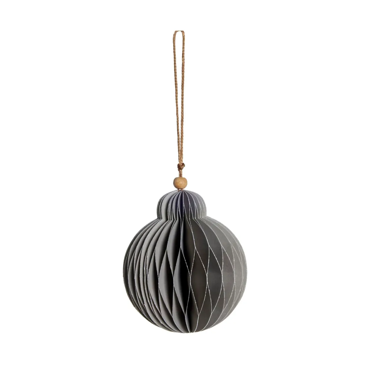 Paline dekorationsophæng 10 cm, Light grey-silver Lene Bjerre
