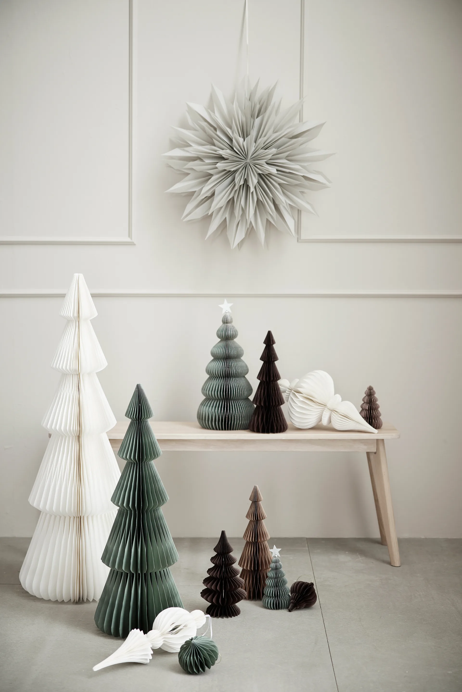 Palisia dekorationsstjerne Ø60 cm, Light grey Lene Bjerre