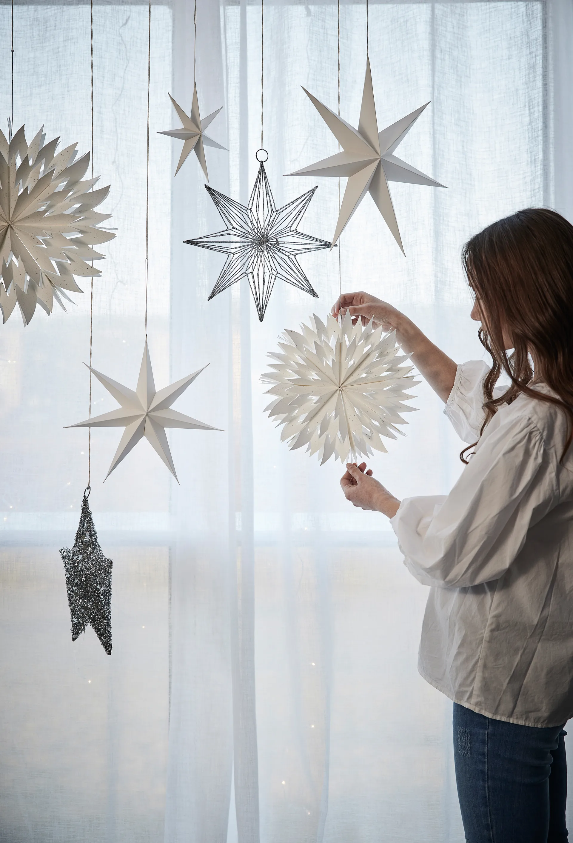 Pappia snefnug 30 cm, White Lene Bjerre