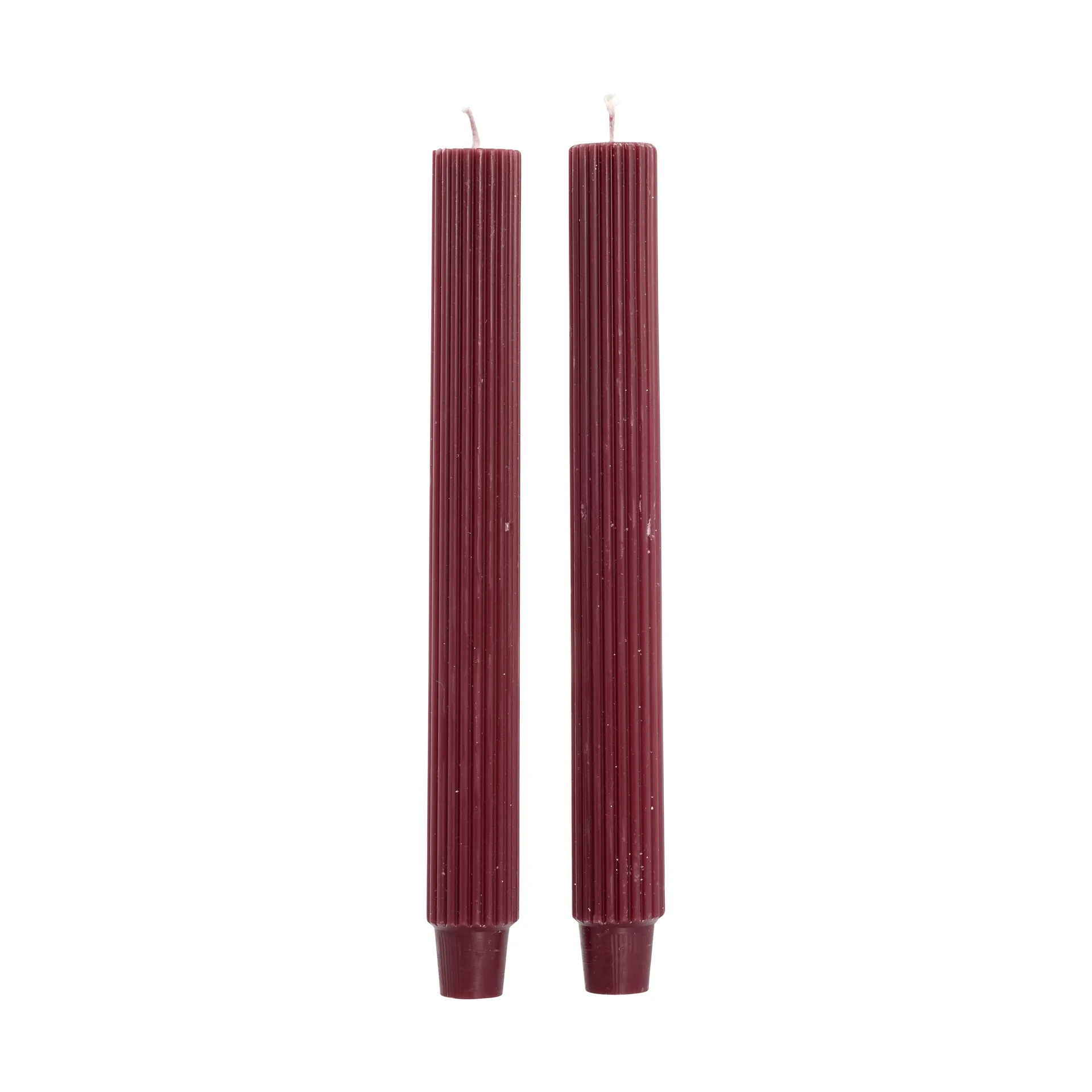 Ribbat lys 25 cm 2-pak, Pomegranate Lene Bjerre