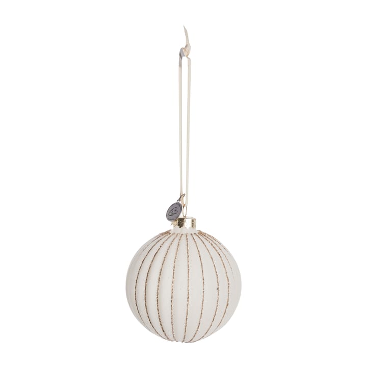 Sella julekugle Ø8 cm, Offwhite Lene Bjerre