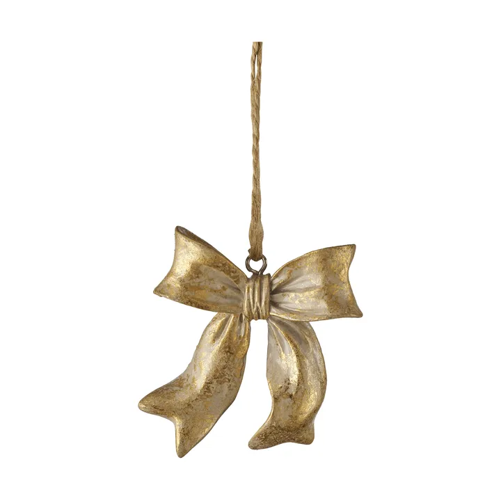 Serafina bow vedhæng - Guldfarvet, 6x2,5x6,7 cm - Lene Bjerre