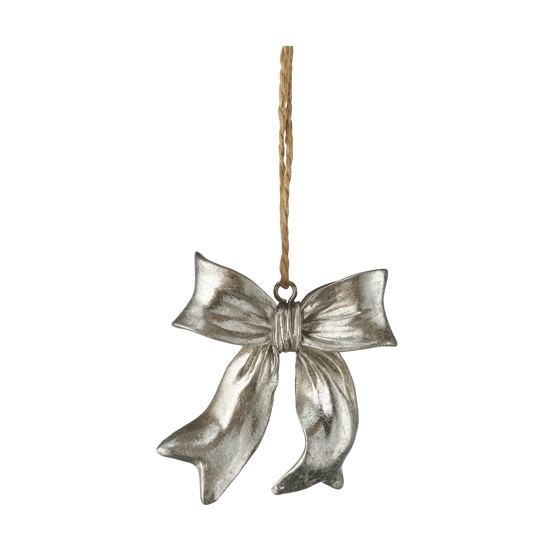 Serafina bow vedhæng, Sølvfarvet, 6x2,5x6,7 cm Lene Bjerre