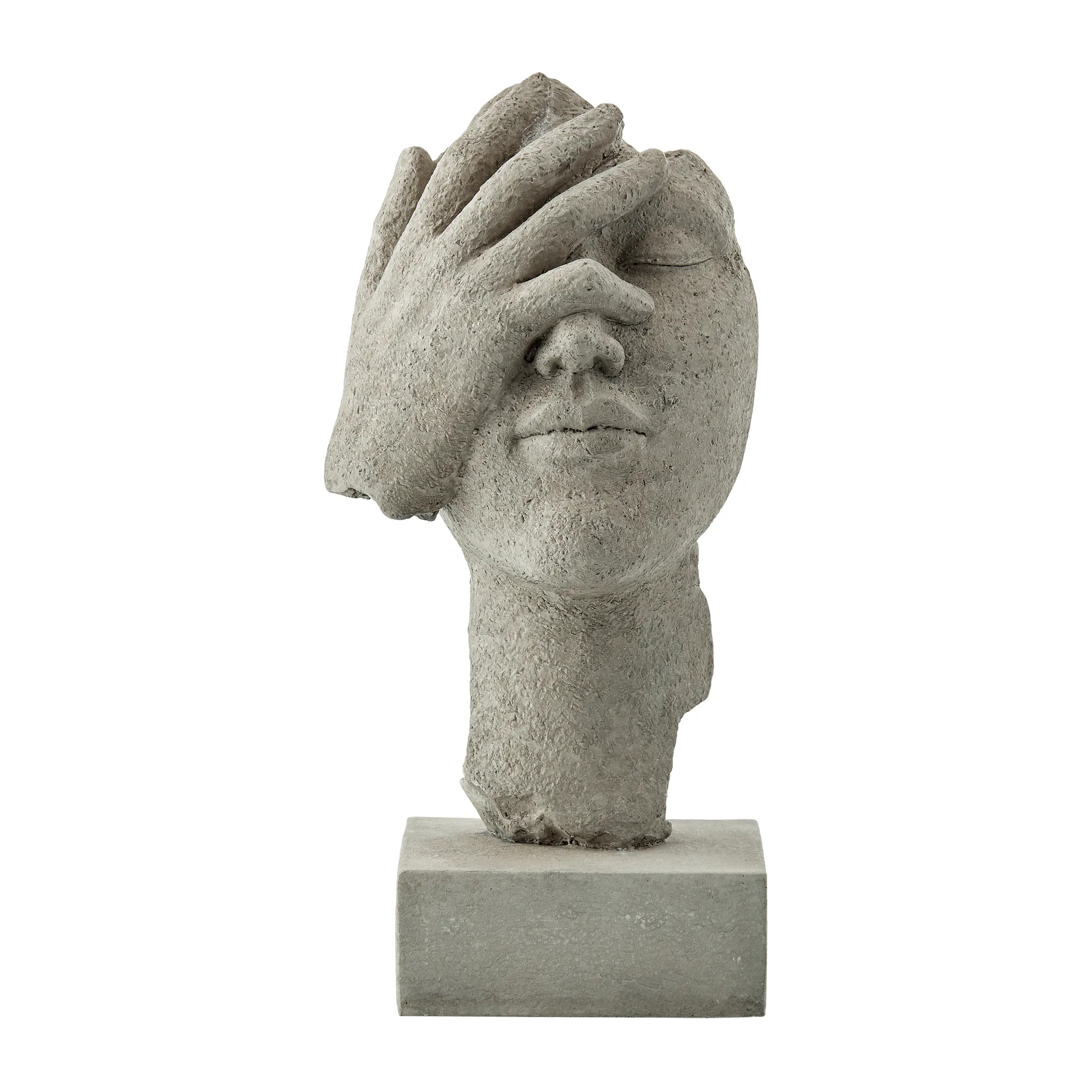 Serafina dekoration "hånd foran ansigtet" H27,5 cm, Grey Lene Bjerre