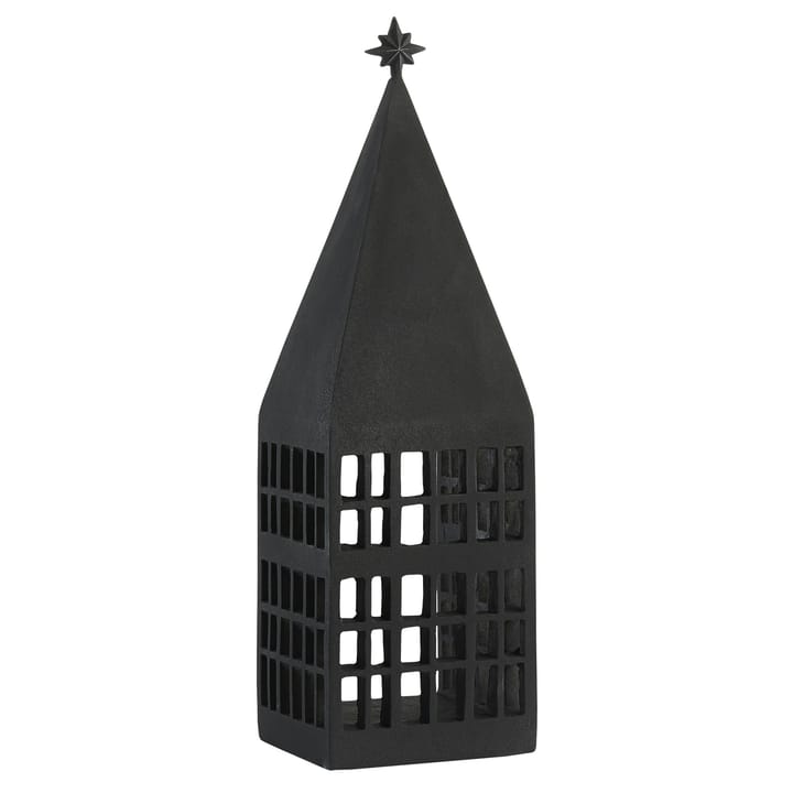 Serafina dekoration hus 33 cm - Black - Lene Bjerre