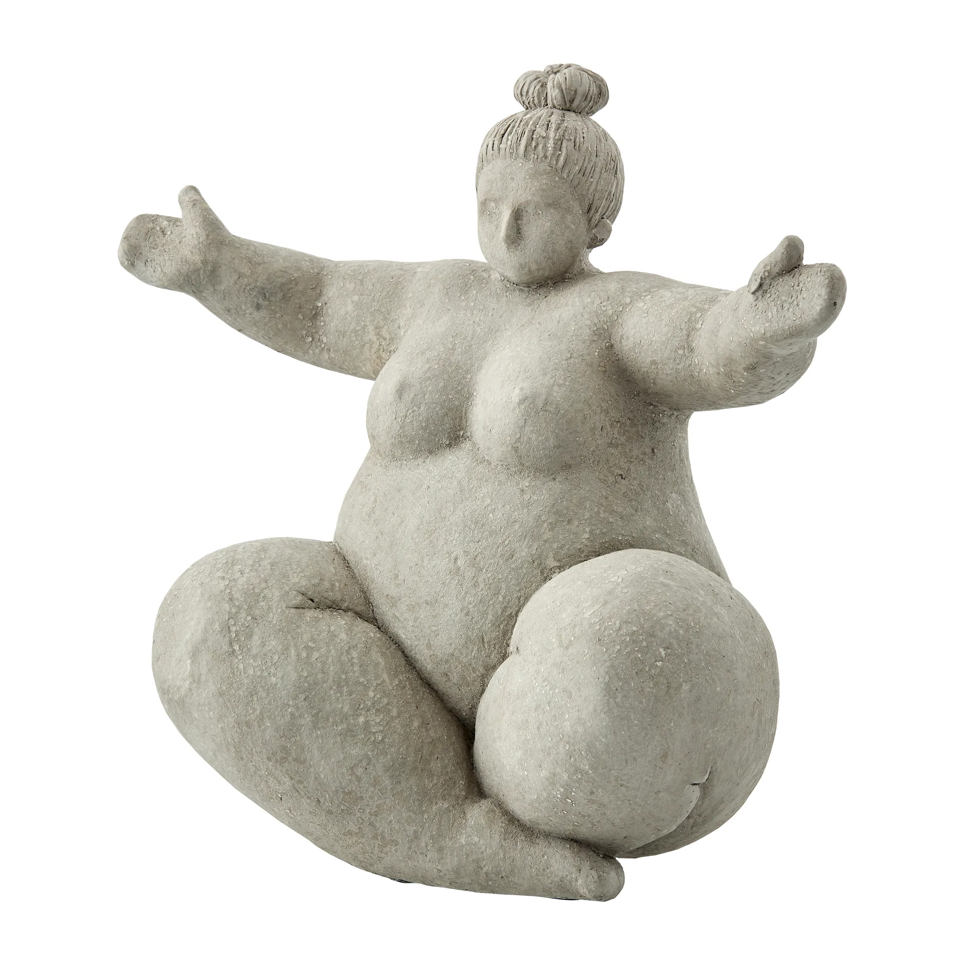 Serafina dekoration "kvinde omfavnende" 24 cm, Grey Lene Bjerre