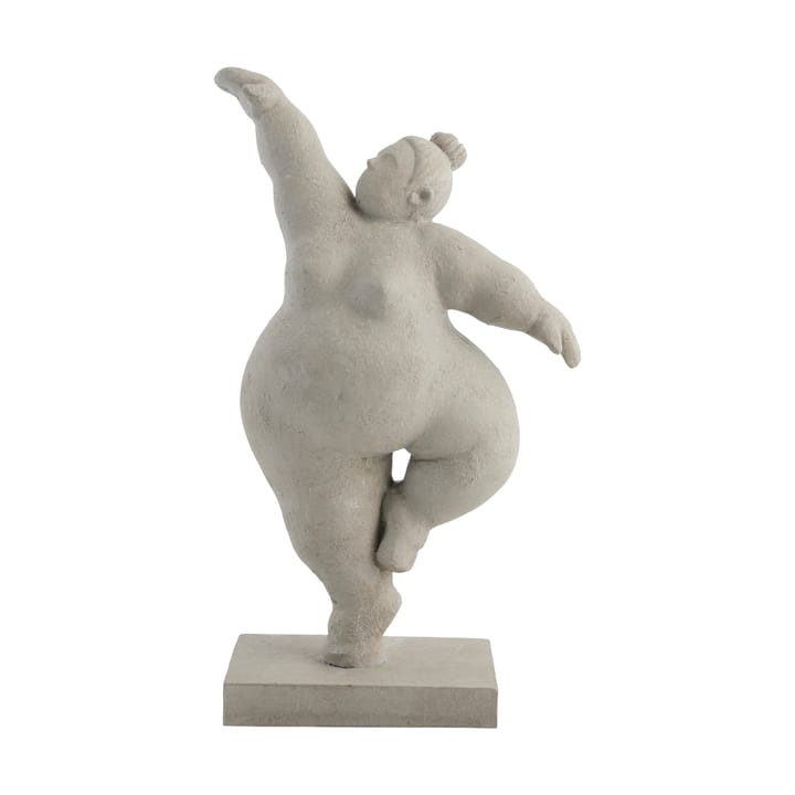 Serafina dekoration kvinde p�å tå 28,8 cm - Grey - Lene Bjerre