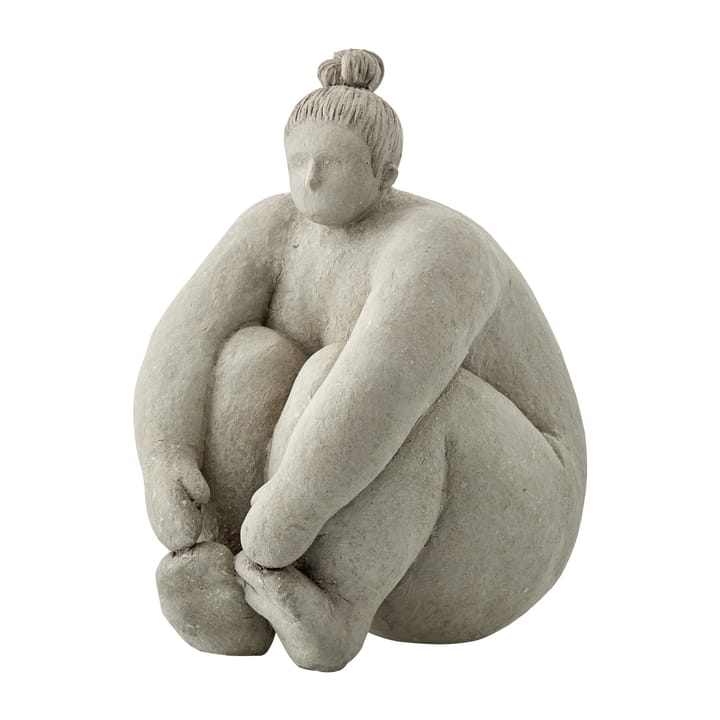 Serafina dekoration "kvinde siddende" 24 cm - Grey - Lene Bjerre