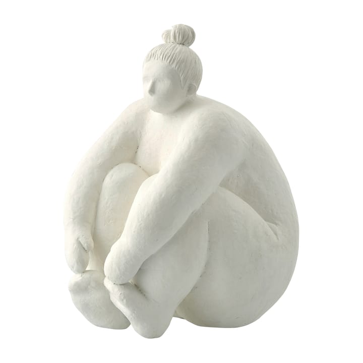 Serafina dekoration "kvinde siddende" 24 cm - White - Lene Bjerre