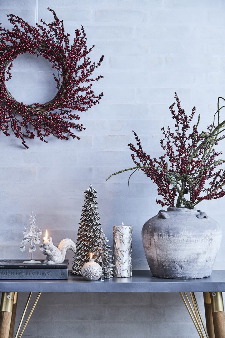 Serafina juletræ dekoration 15 cm - Antiksølv - Lene Bjerre