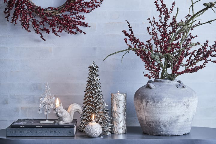 Serafina juletræ dekoration 15 cm - Antiksølv - Lene Bjerre