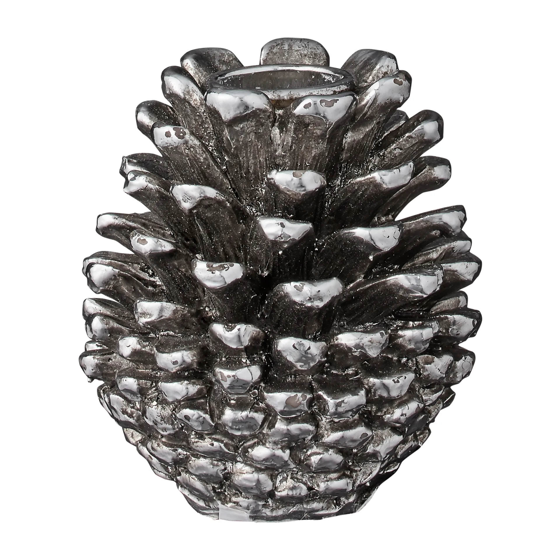 Serafina lysestage 8 cm, Antique Silver Lene Bjerre