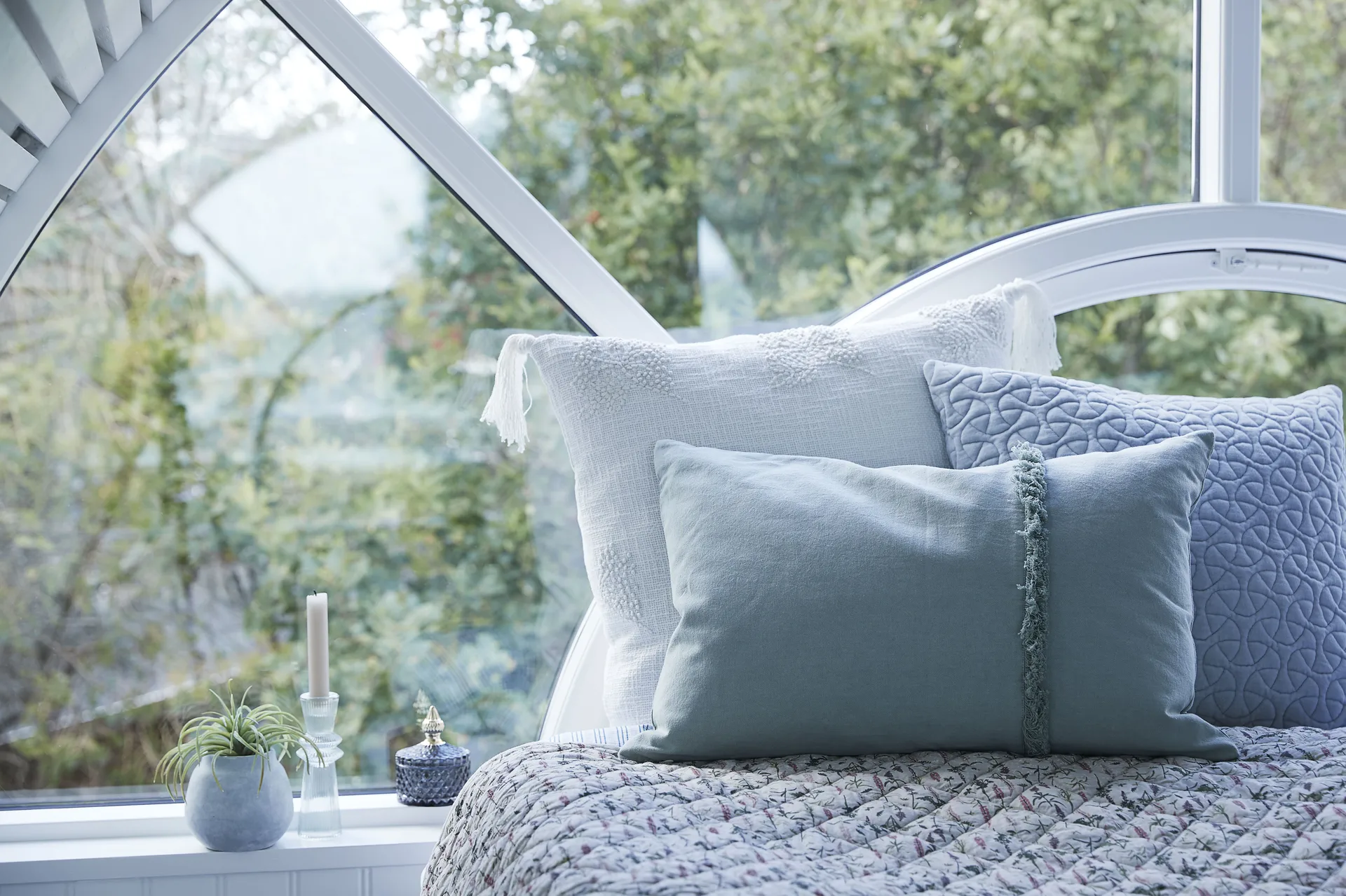 Sivia lysestage 11,5 cm, Iceberg green Lene Bjerre