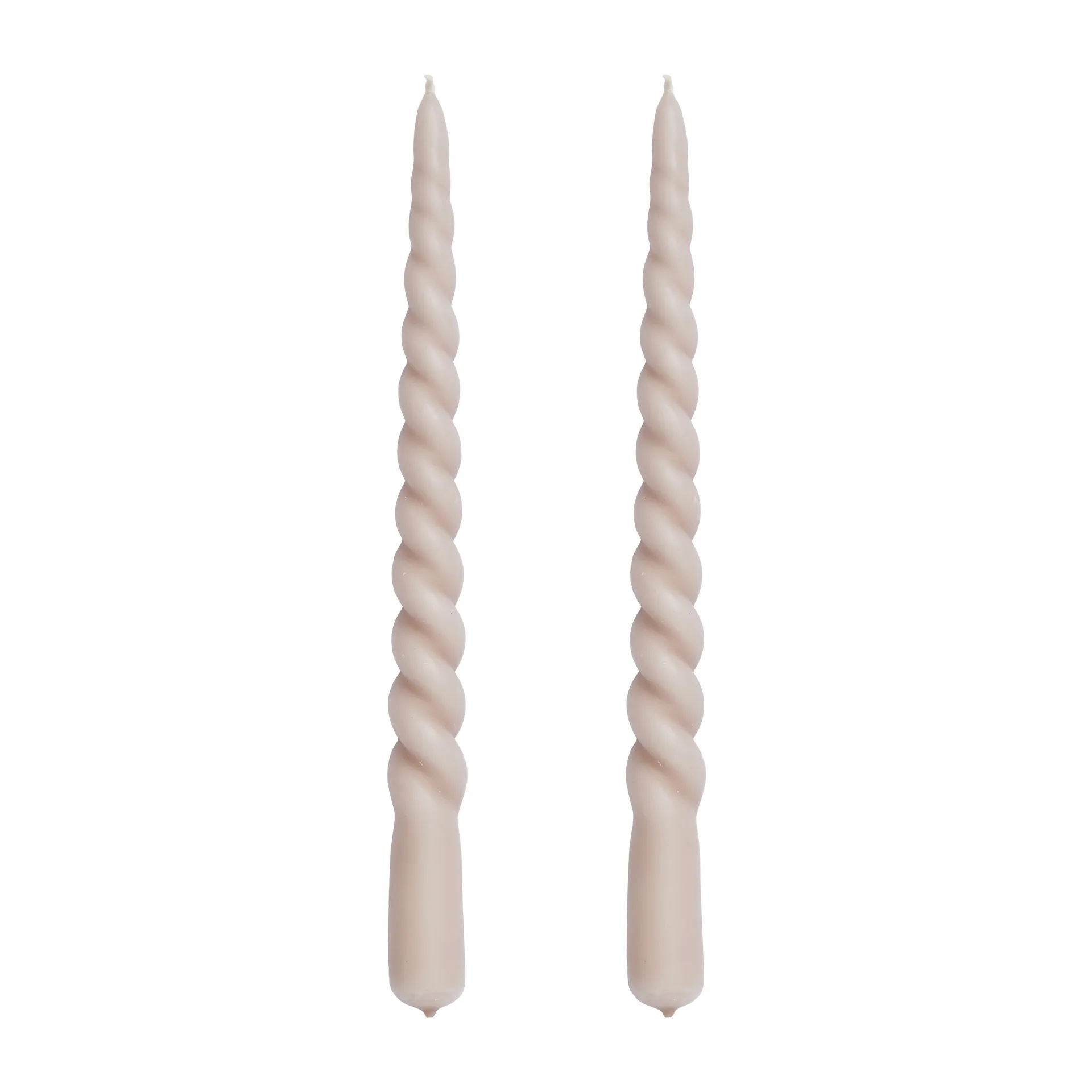 Twisted snoet lys tofarvet 25 cm 2-pak, Bark Lene Bjerre
