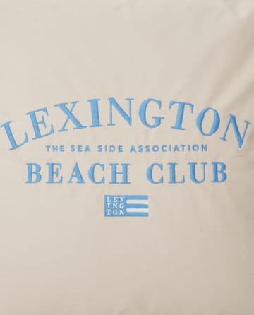 Beach Club Embroidered pudebetræk 50x50 cm - Beige/Blå - Lexington